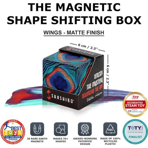Shape Shifting Box - Award-Winning,Patented Fidget Cube w/ 36 Rare Earth Magnets - Picture 4 of 6